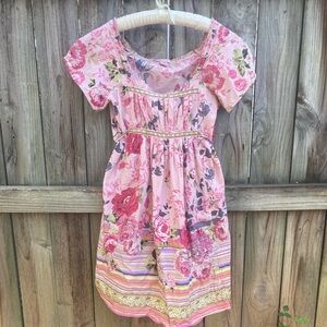 Fire Los Angeles cotton pink floral dress